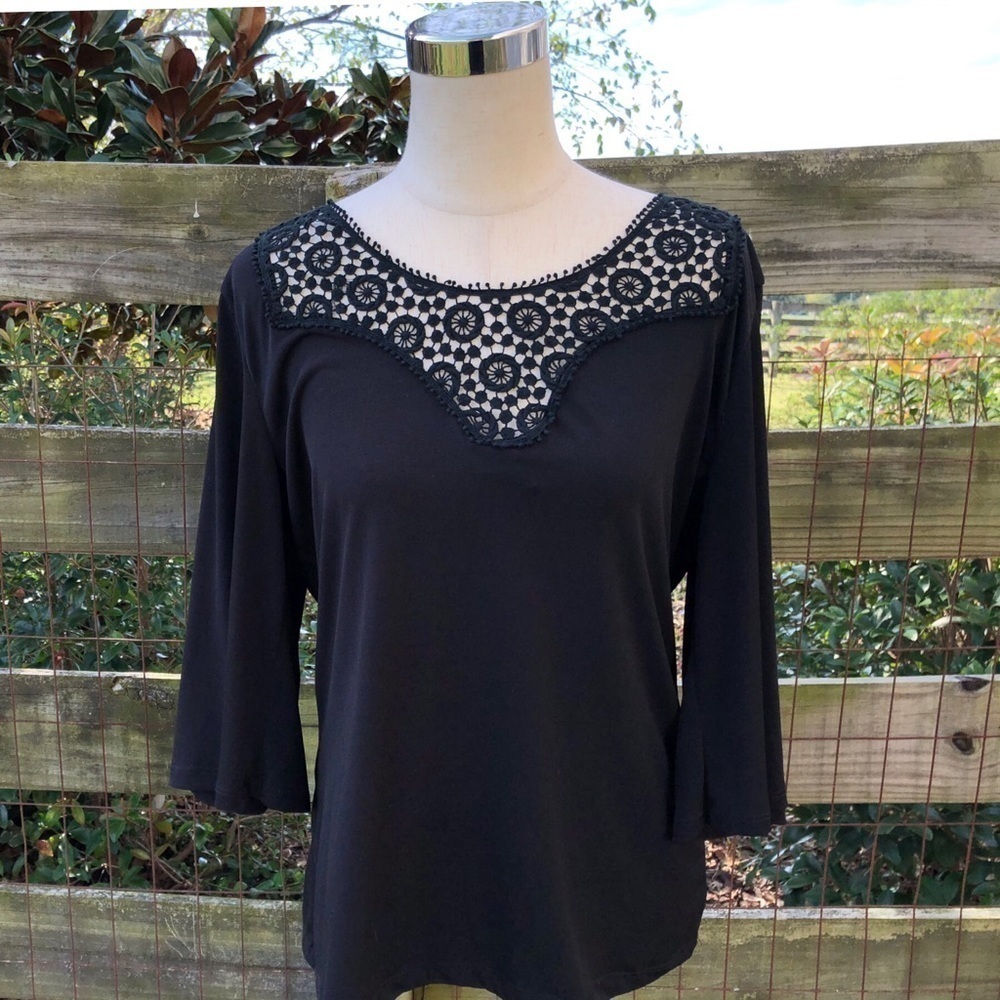 JKLA California Black Boutique Shirt Low Cut Back